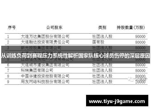 从训练负荷到赛程压力系统性解析国家队核心球员伤停的深层原因